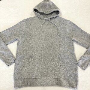 Knit Pull Over Sweater Hoodie Size Large